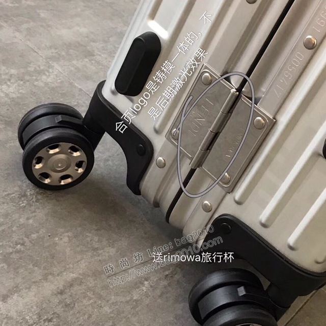 Rimowa拉杆箱 66627 Fendi x rimowa 全鋁鎂合金 日默瓦拉箱 馮彥霖同款旅行箱xzx1008